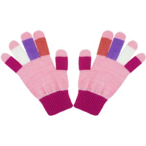 Georgia Accessories πλεκτά γάντια «Pink Warmth»